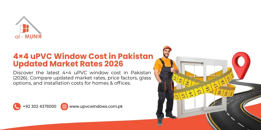4×4 uPVC window cost in Pakistan