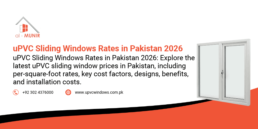 uPVC Sliding Windows Rates in Pakistan 2026